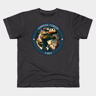 Jurassic Cubism - TRex Kids T-Shirt